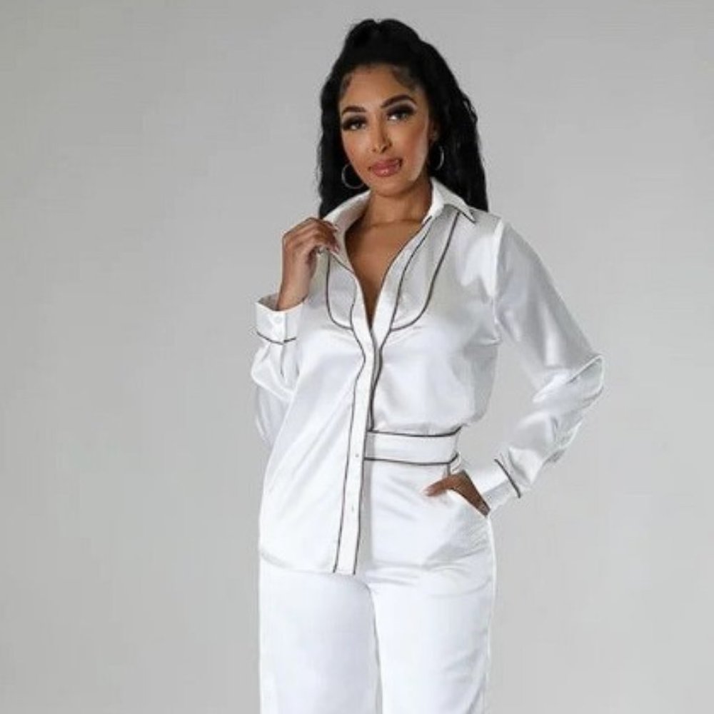 Tunic Top Two Piece Set Happy new Year Celebration